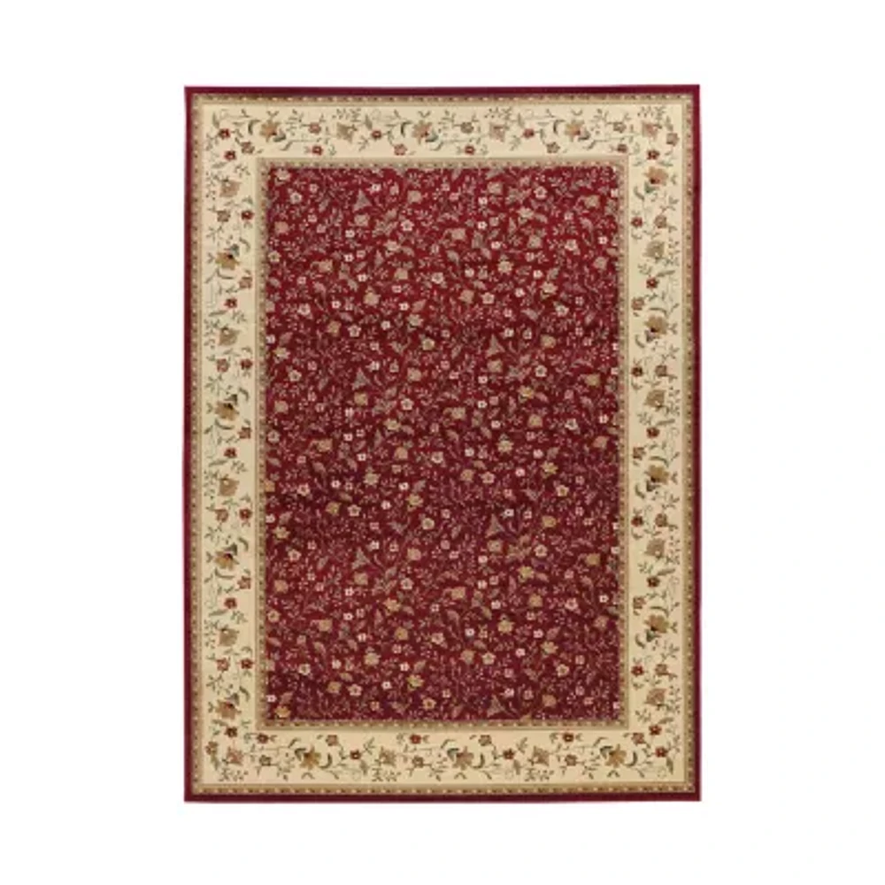 Como Floral Traditional Oriental Indoor Rectangular Area Rug