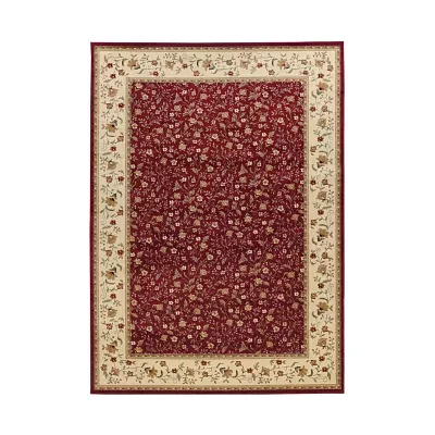 Como Floral Traditional Oriental Indoor Rectangular Area Rug