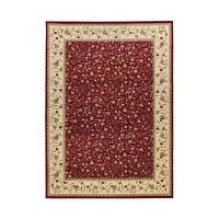 Como Floral Traditional Oriental Indoor Rectangular Area Rug