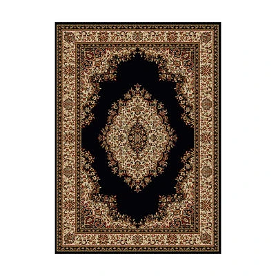 Como Medallion Traditional Oriental 39"X60" Indoor Rectangular Accent Rug