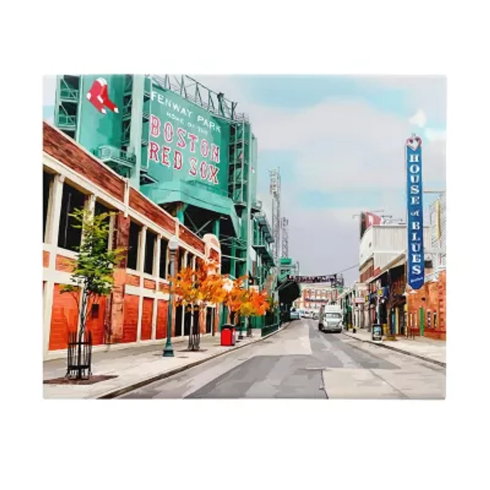 Stupell Industries Fenway Park Boston Cityscape Canvas Art