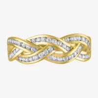 (I1-I2/ G-H) 1/3 CT. T.W. Lab Grown White Diamond 10K Gold Band