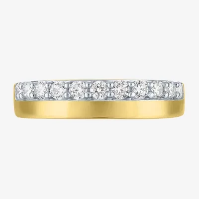 G-H / Si2-I1) 1/2 CT. T.W. Lab Grown White Diamond 10K Gold Band