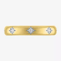 (G-H / I1-I2) 1/10 CT. T.W. Lab Grown White Diamond 10K Gold Star Band