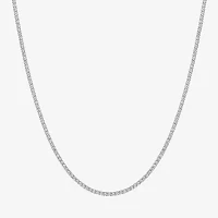 Yes, Please! Womens Lab Created White Sapphire Sterling Silver Tennis Necklaces