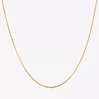 Made in Italy 24K Gold Over Silver 16 Inch Solid Snake Chain Necklace