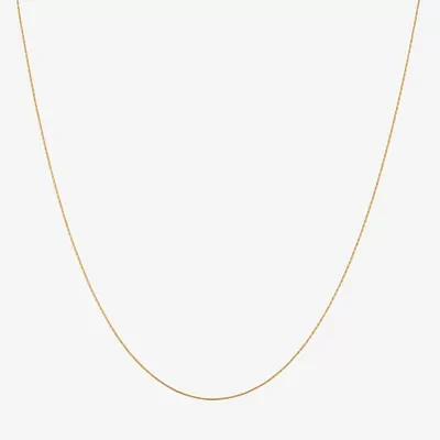 Made in Italy 24K Gold Over Silver 18 Inch Solid Fashion Chain Necklace