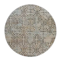 Radici Pisa Casual Modern Geometric Round Area Rug