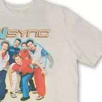 Juniors Nsync Oversized Tee Womens Crew Neck Short Sleeve Graphic T-Shirt