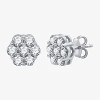 1 CT. T.W. Natural White Diamond 8.7mm Stud Earrings