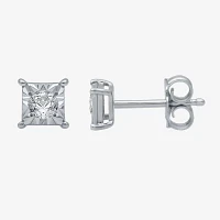 1/6 CT. T.W. Natural White Diamond 5.3mm Stud Earrings