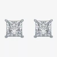 1/6 CT. T.W. Natural White Diamond 5.3mm Stud Earrings