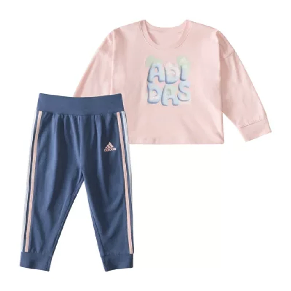 adidas Baby Girls 2-pc. Pant Set