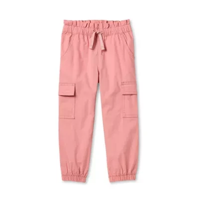 Okie Dokie Toddler & Little Girls Drawstring Waist Cuffed Jogger Pant