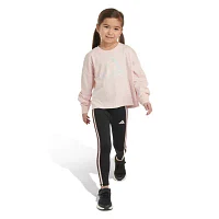 adidas Toddler Girls Round Neck Long Sleeve T-Shirt