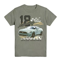 Little & Big Boys Mustang Crew Neck Short Sleeve Graphic T-Shirt