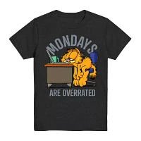 Little & Big Boys Crew Neck Short Sleeve Garfield Graphic T-Shirt