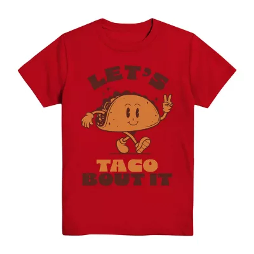 Little & Big Boys Taco Crew Neck Short Sleeve Graphic T-Shirt