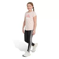 adidas Big Girls Scoop Neck Short Sleeve Graphic T-Shirt