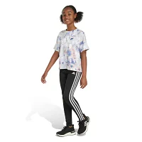 adidas Big Girls Crew Neck Short Sleeve Graphic T-Shirt