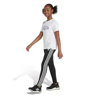 adidas Big Girls Crew Neck Short Sleeve Graphic T-Shirt