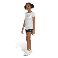 adidas Big Girls Scoop Neck Short Sleeve Graphic T-Shirt