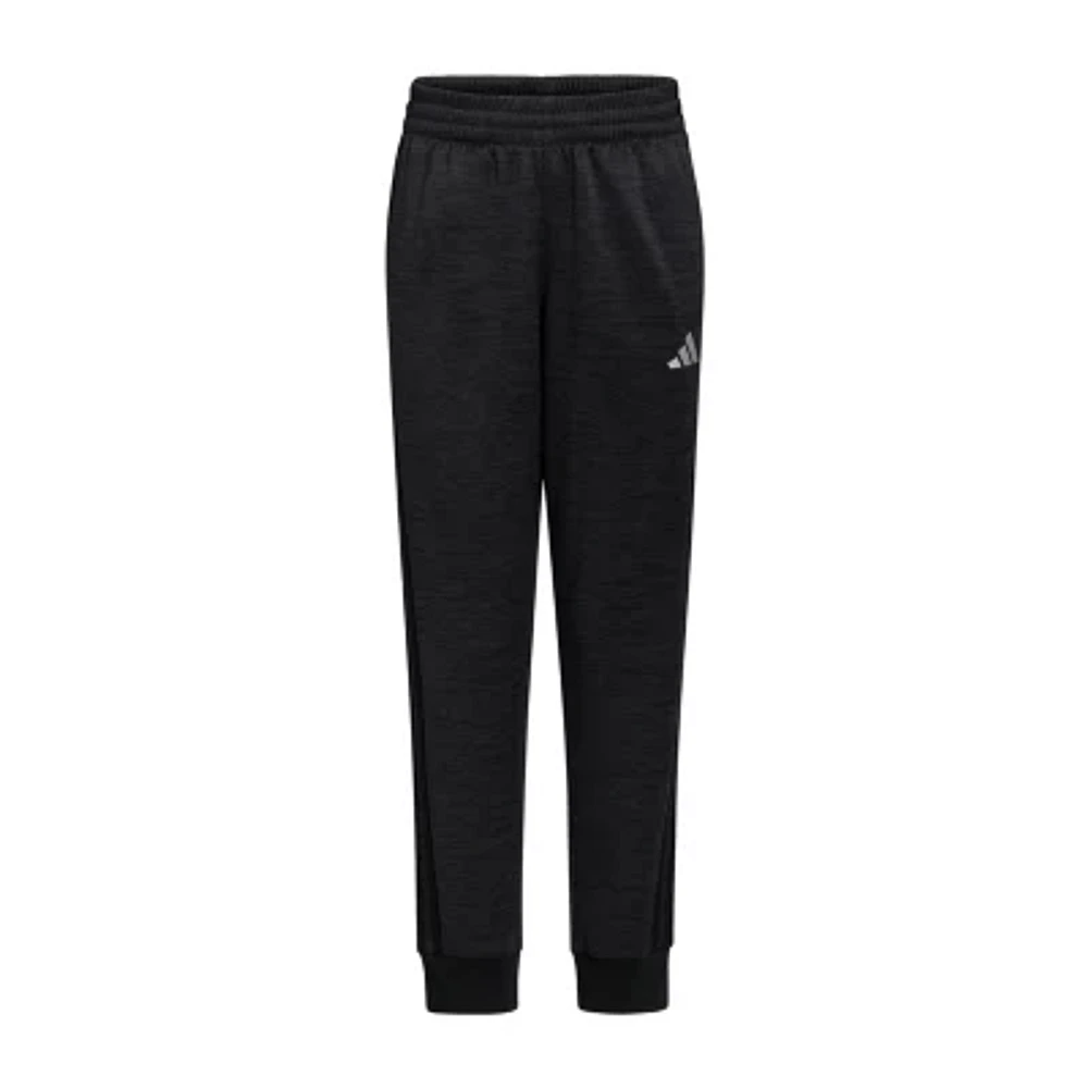 adidas Little Boys Mid Rise Cuffed Fleece Jogger Pant