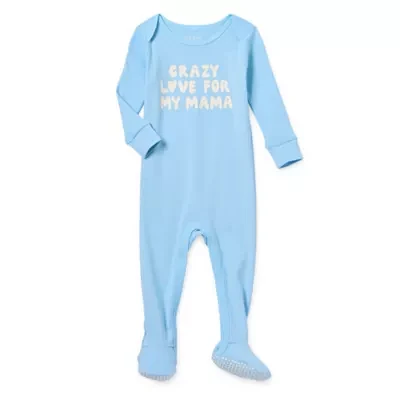 Okie Dokie Baby Boys Footed Long Sleeve One Piece Pajama