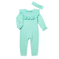 Okie Dokie Baby Girls Long Sleeve Jumpsuit