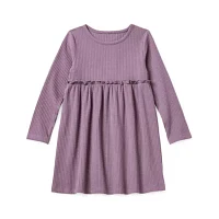 Okie Dokie Toddler & Little Girls Long Sleeve A-Line Dress