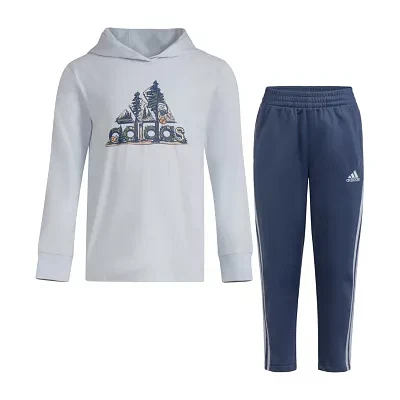 adidas Little Boys 2-pc. Pant Set