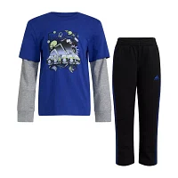 adidas Little Boys 2-pc. Pant Set