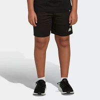 adidas Big Boys Adjustable Waist Mid Rise Knit Pull-On Short