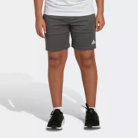 adidas Big Boys Adjustable Waist Mid Rise Knit Pull-On Short