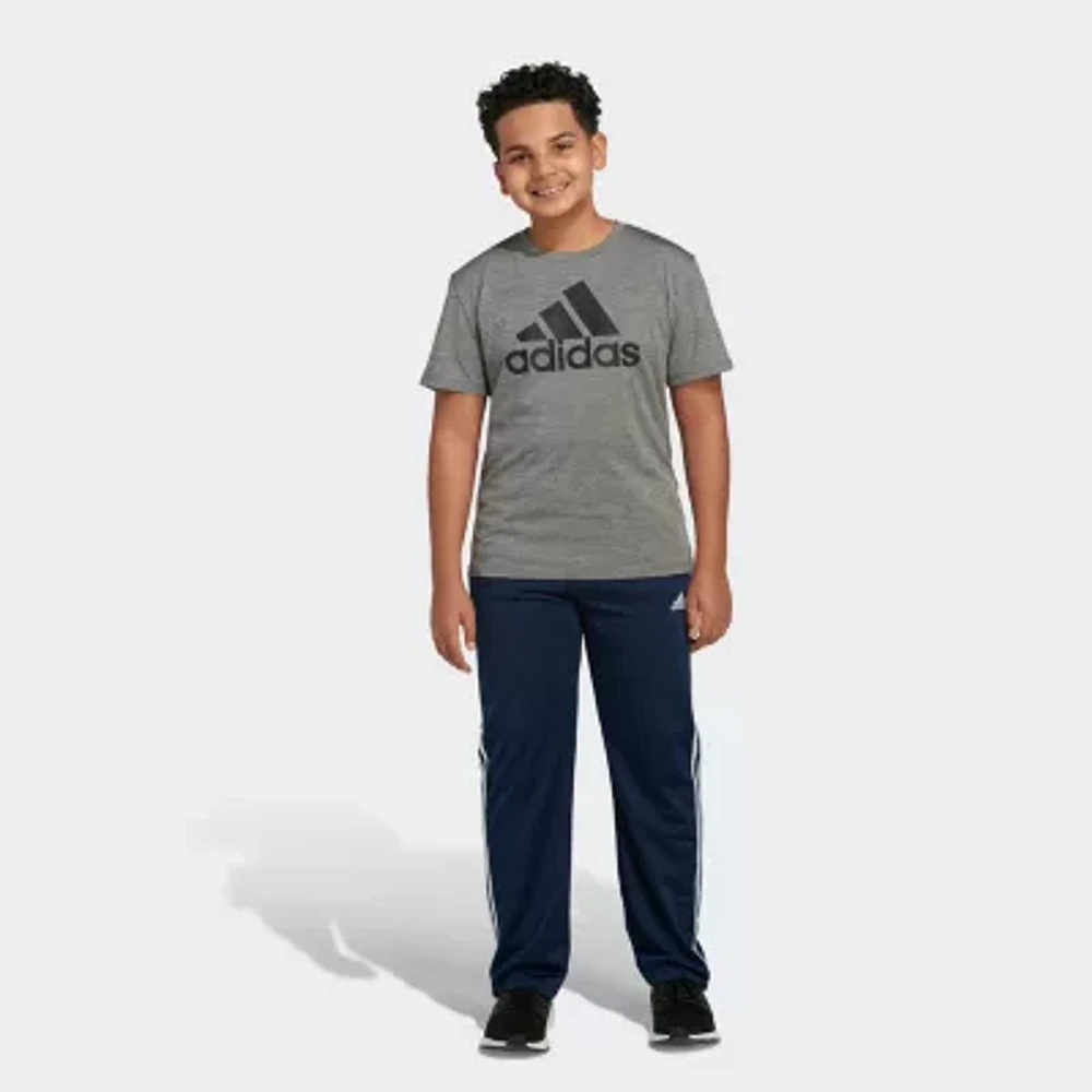 adidas Big Boys Crew Neck Short Sleeve Graphic T-Shirt