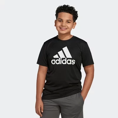 adidas Big Boys Crew Neck Short Sleeve Graphic T-Shirt