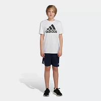 adidas Big Boys Crew Neck Short Sleeve Graphic T-Shirt