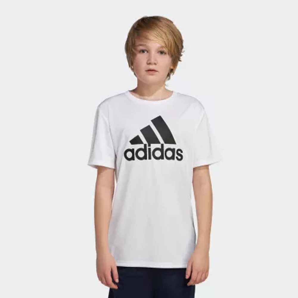 adidas Big Boys Crew Neck Short Sleeve Graphic T-Shirt