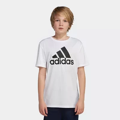 adidas Big Boys Crew Neck Short Sleeve Graphic T-Shirt