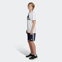 adidas Big Boys Crew Neck Short Sleeve Graphic T-Shirt
