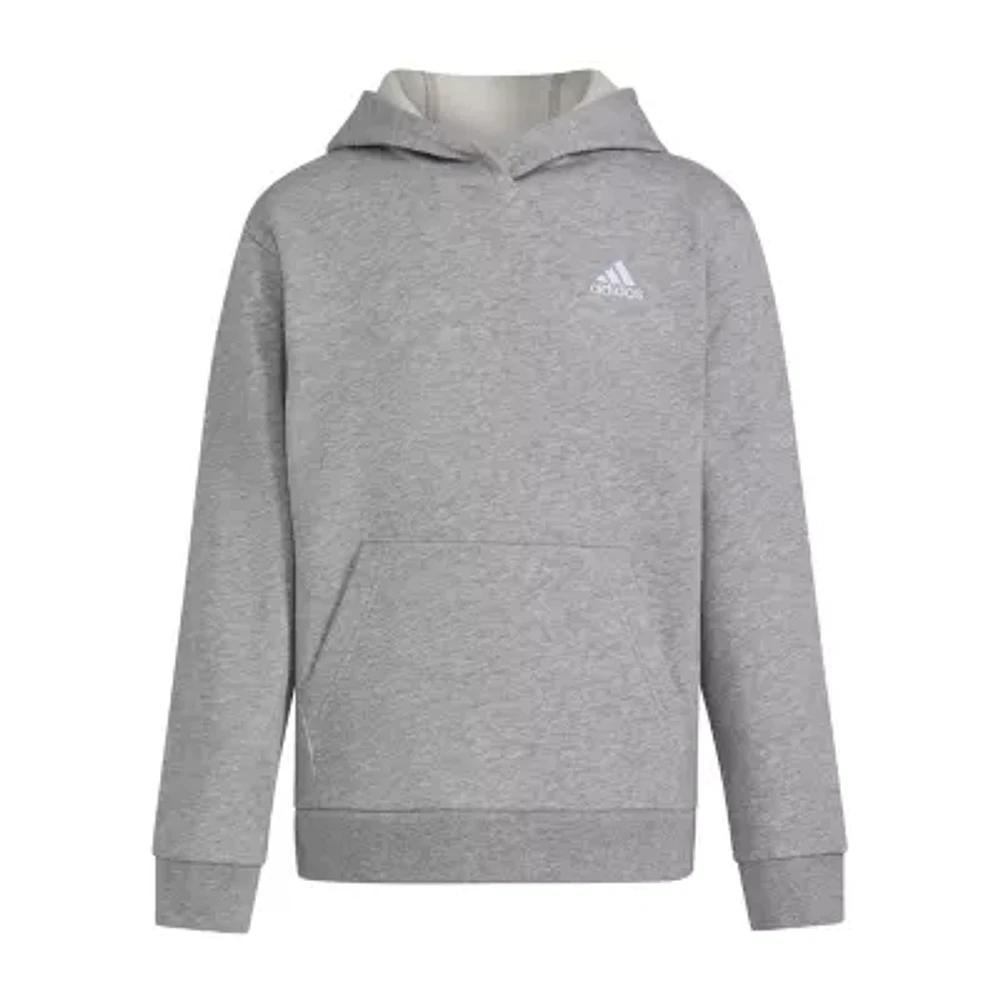 adidas Big Boys Embroidered Fleece Hoodie