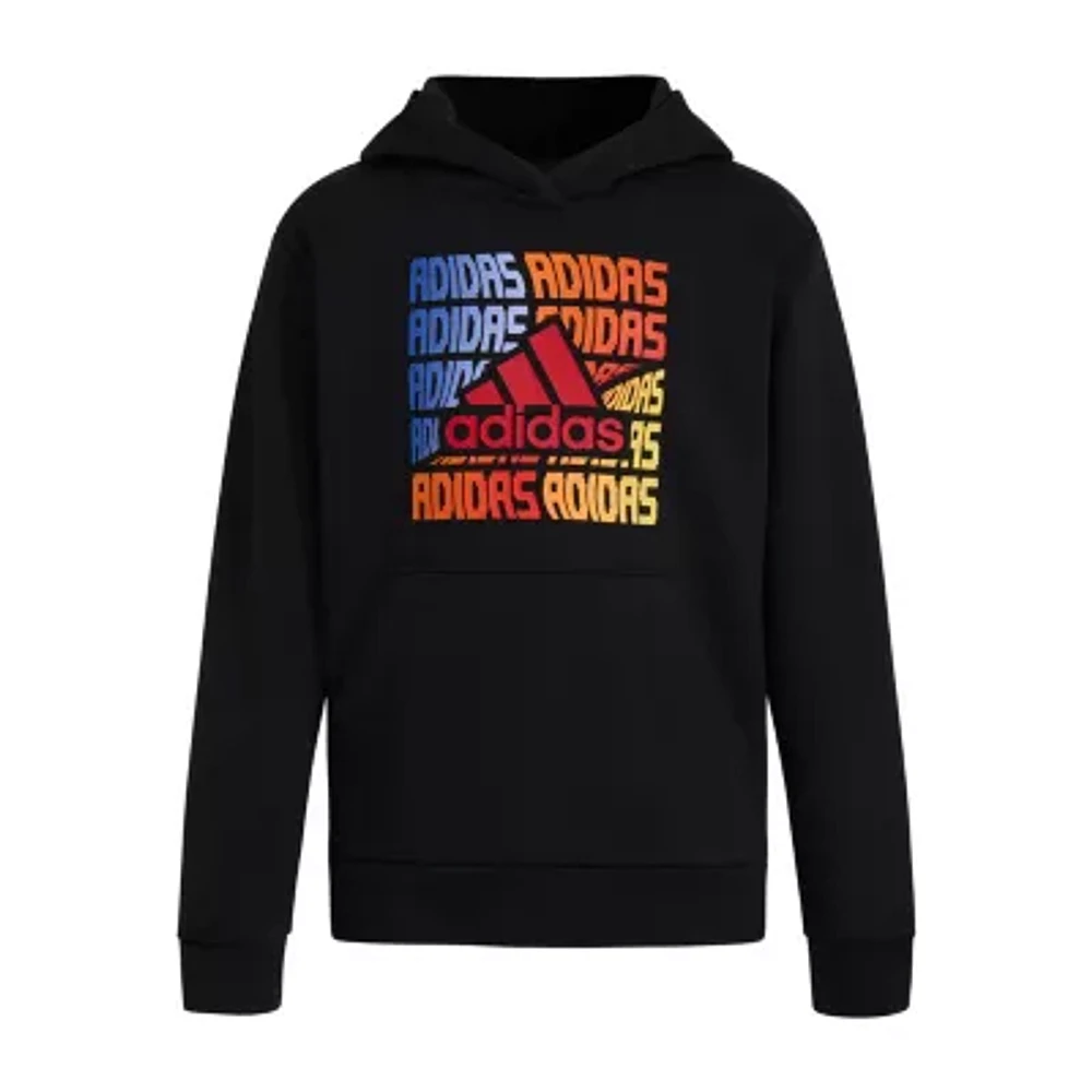 adidas Big Boys Fleece Hoodie