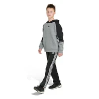 adidas Big Boys Embroidered Fleece Hoodie