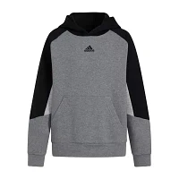 adidas Big Boys Embroidered Fleece Hoodie