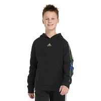 adidas Big Boys Embroidered Fleece Hoodie