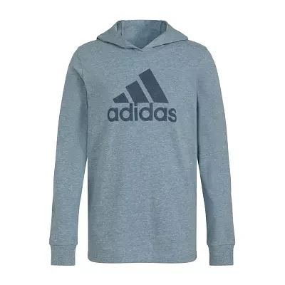 adidas Big Boys Hooded Long Sleeve T-Shirt