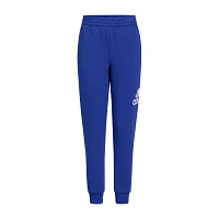 adidas Big Boys Mid Rise Cuffed Fleece Jogger Pant