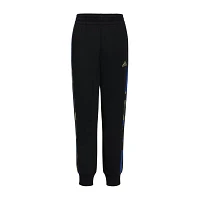 adidas Big Boys Mid Rise Cuffed Fleece Jogger Pant