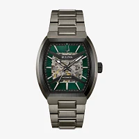 Bulova Unisex Adult Automatic Gray Stainless Steel Bracelet Watch 98a321