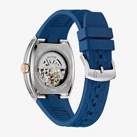 Bulova Unisex Adult Automatic Blue Strap Watch 98a318